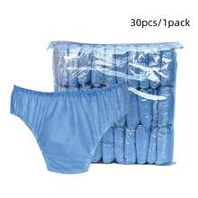 30pcs Disposable Underwear, Made Of Non-Woven Polyester Fiber, Breathable And Elastic Waist, Convenient For Travel, Spa, Sauna Or Salon One-Time Use - Multicolor - View 13