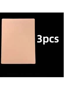 Couro de Silicone Rosa 1mm para Prática de Bordado, Couro de Silicone para Prática, Couro de Prática Pequeno Cor da Pele - Rosa empoeirado - Visão 7