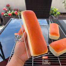 1个仿真长芝士蛋糕软萌玩具，随时随地缓解压力，具有高弹性、抗压性、永久回弹力和强抗变形性，也可作为摄影道具使用。 - 橘色 - 查看 9