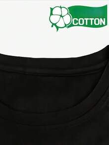 Women's T-Shirt - Casual Printed Crew Neck Short Sleeve T-Shirt, Perfect For Spring Summer, Casual T-Shirt, Graphic Print T-Shirt, Lightweight Fabric, Loose Fit Casual Top For Everyday Wear, Breathable And Comfortable, Essential For All Seasons (Machine Washable) - Weekend Wear, Wardrobe Basic, Women's Going Out T-Shirts - 黑色 - 查看 6