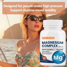 Miriyalyad Magnesium Complex For Women – DeepCalm 15-In-1 Glycinate & Citrate Capsules With  L-Theanine – 120 Vegan Capsules[Free Shipping ] - 1PCS - View 3