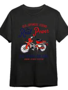 Camiseta Blanca Transpirable de Manga Corta para Hombre, Estilo Vintage Japonés CT90, una Camiseta Elegante para Adolescentes, Cuello Redondo Clásico, una prenda de manga corta adecuada para el hogar, el uso diario, fiestas y viajes-perfecta como regalo para amigos o familiares. - Negro - Ver 5