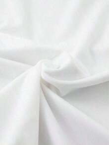 Talla Grande - Camiseta de Mujer de Manga Corta con Estampado de Moda y Cuello RedondoPure-Cotton - Blanco - Ver 6