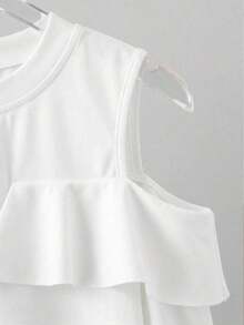 Conjunto de vacaciones para mujer con camisa a rayas de dos piezas falsa - Multicolor 2 - Ver 5