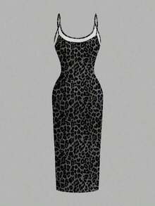 Vestido camisero de Body entero minimalista y casual con estampado de margaritas, adecuado para el verano - Multicolor 2 - Ver 2