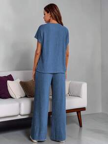 Women's Sportswear Set Comfortable And Versatile Ideal For The Gym Or Walks In The Park - 霧霾藍 - 查看 3