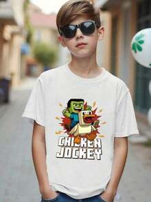 Camiseta Gráfica Blanca de F-Ried C-Hicken para Niños, Ligera y Cómoda de Usar, Trajes de Baño para Adolescentes, Ropa de Baño para Niñas y Niños, F-Ried C-Hicken, Ropa de Niña Limpia, Ropa para Niñas de 8 Años, 67, Conjunto Escolar para Niñas, Camiseta Blanca para Bebés, Ropa de Verano para Adolescentes, Camiseta de Cumpleaños para Niñas, Ropa para Niños Pequeños, Ropa Urbana, Camisetas para Niñas, Estética Granola Girl, Top Baby Doll, Top Bonito, Camiseta con Estampado de Chicken Jockey, Camiseta Divertida y Humorística para Niños, Camiseta Genial para Regreso a Clases, Ropa de Moda para Adolescentes, Múltiples Estilos de Estampados para Elegir, Adecuada para Diferentes Grupos de Edad, Camiseta Casual de Manga Corta con Cuello Redondo, Algodón Natural Premium que se Siente Su Regalos Personalizados, Recuerdos de Fiesta para Niños, Regalos para Niños, Amigos y Familiares. - Negro - Ver 1