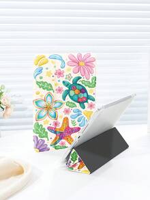 1 chiếc ốp lưng bảo vệ phẳng họa tiết rùa biển, tương thích với iPad 10.2 inch, Pro 11 2021/2020/thế hệ thứ 10, Mini 4/5/6, Galaxy Tab A8 10.5 inch 2022, Matepad 10.4/Tab, có khe cắm bút cảm ứng, chống rơi vỡ, kiêm giá đỡ máy tính bảng. - Nhiều màu - Xem 6