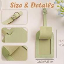 Tag de Bagagem Personalizada com Monograma Sombreado, Tag de Bolsa de Viagem Personalizada, Tag de Identificação com Inicial, Presente para Viajantes, Tag de Mala, Lembrança de Casamento para Viajantes, Tag de Bagagem, Tag de Mala, Presente para Viajantes, Tag de Identificação com Inicial, Lembrança de Casamento, Tag de Bagagem de Couro, Tag de Bagagem com Monograma, Tag de Bagagem Personalizada - Multicolorido - Visão 9