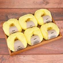 QJH Bộ 6 cuộn len chất lượng cao, mềm mại và ấm áp, bộ len tự đan, thích hợp cho mọi dự án thủ công móc và đan, tự đan áo len, mũ, khăn quàng cổ, khăn choàng. - Bộ sợi bông - Xem 9