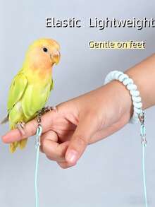 2pcs Parrot Flying Ropes | Retractable Ropes For Small Bird Flight Training | Suitable For Parrots And Other Birds | Anklet Rings Need To Be Selected Separately | You're So Clever Should Figuring Out To Install It Invertedly - A+B - View 7