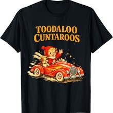 Toodaloo Cuntaroos Funny Cool Sarcastic Retro Humor T-Shirt - Black - View 1