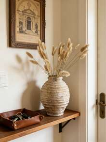 Jarrón de resina neutro adecuado para decoración de arte con flores secas, decoración del hogar estilo nórdico, adecuado para mesa de comedor, repisa de chimenea, entrada, dormitorio, jarrón estilo vintage adecuado para decoración de interiores estilo bohemio y rústico, y decoración de centro de mesa para bodas. Adecuado para jardín, césped, plantas en maceta, patio, porche, decoración de muebles, decoración de estilo hippie interesante, perfecto como regalo (Nota: tamaño del jarrón) - Nuevo modelo - Ver 6
