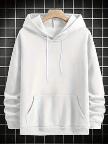 Sudadera con Capucha Estampada de Moda - Blanco - Ver 2