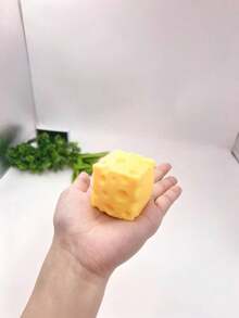 1pc Large Soft Squeeze Cheese, Soft And Fluffy, Adult Sensory Stress Relief Toy, Stress Relief Toy, Suitable For Parties, Work, As A Stress Relief Gift, Soft And Fluffy Toy, Room Decor, Holiday Essential, Bachelor Party - View 6