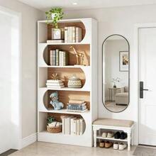 Freestanding Display Stand, 5-Tier Shelf, Family Bookcase (Shelf Only) - White - View 3