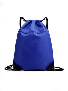 1pc Large Capacity Drawstring Backpack, Suitable For Outdoor Activities, Fitness, Equipment Storage, Gift Bag, Outdoor Travel, Toiletry Bag, Football And Basketball Bag - Multicolor - View 12