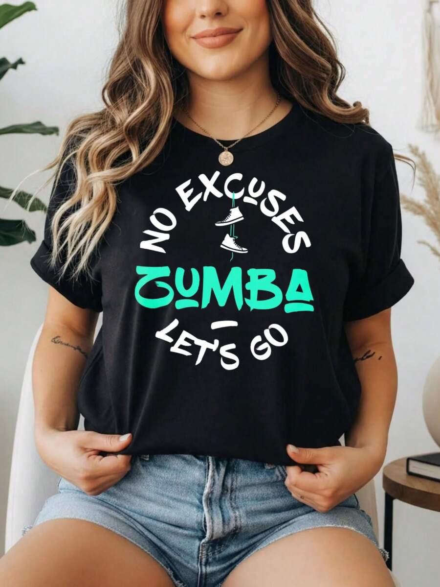 1 Piece 180g Women's T-Shirt, Men's T-Shirt. Casual Cotton Crew Neck T-Shirt. Women's Athletic T-Shirt. Designed By Y2K Generation Artists In The Bababask Style, Made From 100% Pure Cotton. Creative Cartoon Pattern Design, Comfortable Short Sleeves, Zumba Style. - 黑色10 - 查看 1