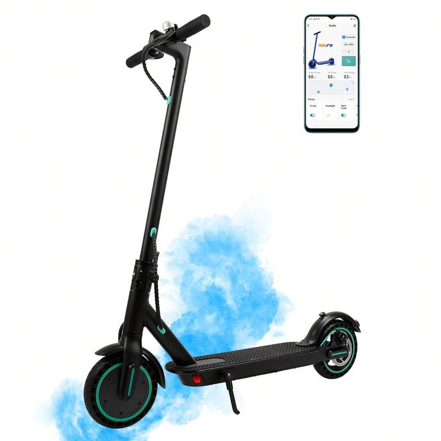 8.5" Folding Electric Scooter – 350W Motor, 30 KM/H Speed, Bluetooth, Dual Braking, Shock Absorption, Lightweight & Foldable For City Travel