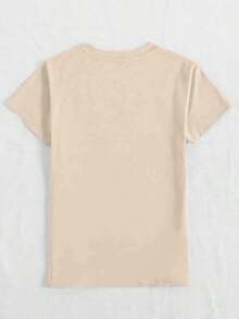 2026 |   100% Algodón Puro y Transpirable |   1pc Camiseta de Manga Corta para Mujeres con Estampado de Mandala de Loto - Diseño  Bohemio, Ajuste Cómodo y Transpirable, Cuello Redondo, Top Casual de Yoga, Lavable a Máquina, Ropa para Todas las Estaciones, Top Unisex para Veranocool100% Cotton - Albaricoque - Ver 2