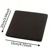 Sleek Black Bi-Fold Wallet For Son, Portable Wallet With Silver Engraved Lettering, Multiple Card Slots Design, Ideal Birthday Graduation Christmas Gift From Mom - Black - View 2