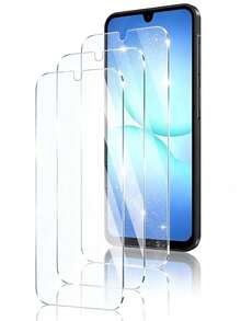 Bộ 3 miếng dán màn hình cường lực tương thích với Samsung Galaxy A57 A56 A55 A54 A53 A52 A51 A27 A26 A25 A17 A16 A15 A14 A07 A06, hỗ trợ mở khóa bằng vân tay. Cũng tương thích với Samsung Galaxy S26 S25 S24 Ultra S23 S22 S21 Plus. Chống trầy xước, không bọt khí, độ trong suốt cao, độ cứng 9H, thân thiện với ốp lưng, phụ kiện điện thoại trong suốt. - Trong sáng - Xem 26
