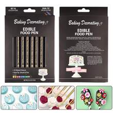 Dual-Tip Metallic Decorating Markers, For Hand-Painted Ornaments And DIY Projects On Cakes, Cookies, Macarons, Cupcakes, Fondant And Various Baking Treats - Multicolor - View 6