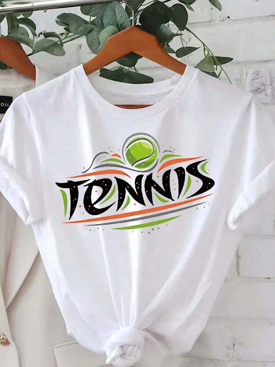 Camiseta de manga corta, dinámica - Camiseta estampada para mujer para primavera y verano, ¡tu mejor elección! Ropa fresca de verano
