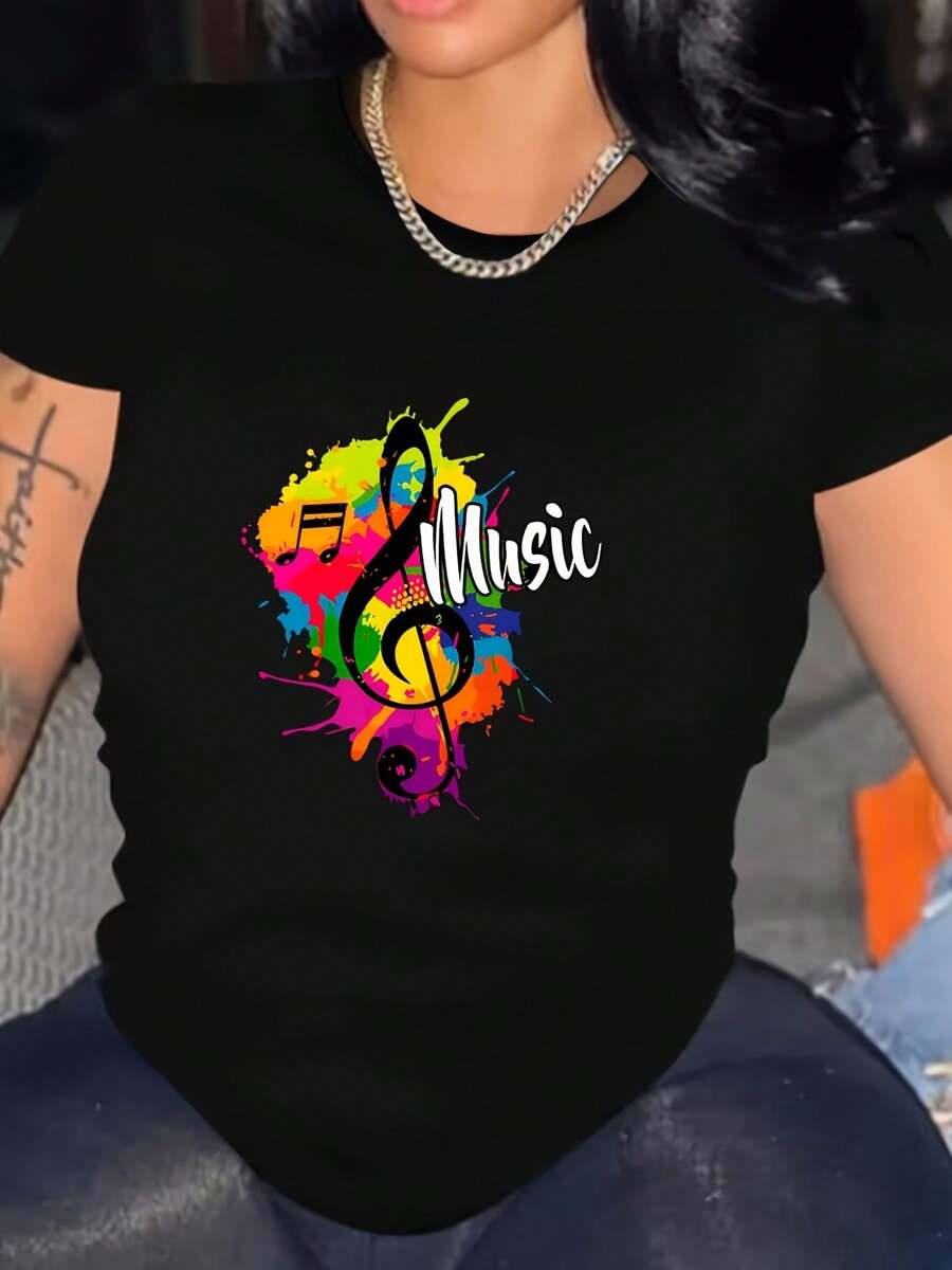 Women T-Shirts - Black - View 1