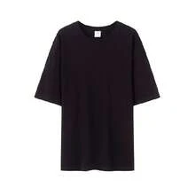 Women's Casual Printed T-Shirt, Short Sleeves, Round Neck, Spring/Summer Urban Fashion Unisex T-Shirt. AC3R - 純色黑T卹 - 查看 11