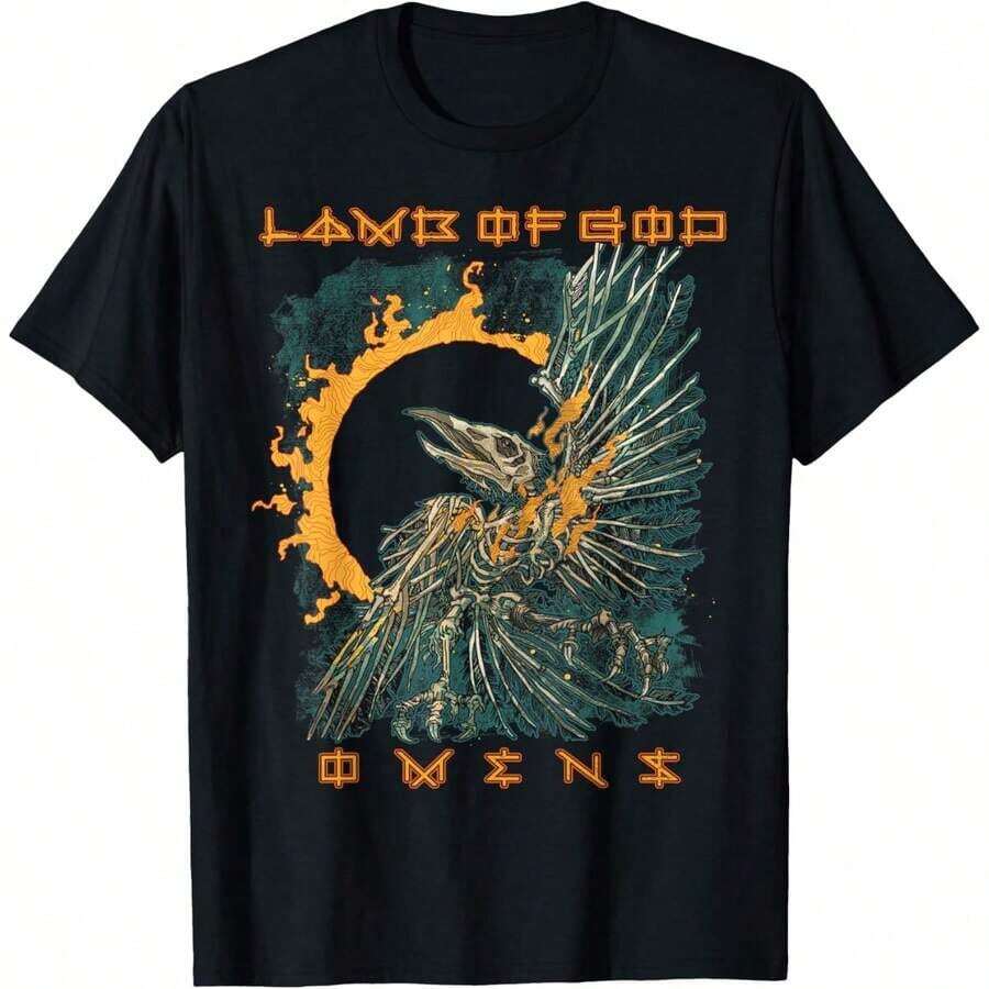 Lamb Of God - Triumvirate Short Sleeve T-Shirt 100% Cotton - 黑色 15 - 查看 1