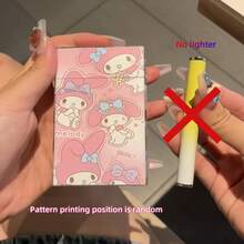 SANRIO 1pc Hello Kitty Cute Cartoon Cigarette Case, Holds 20 Regular Cigarettes, Soft & Hard Pack Compatible, Pressure Resistant (Lighter Not Included) - Storage Box - View 10