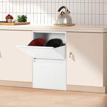 Trash Cans - White - View 4