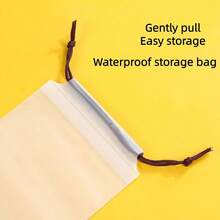2pcs Foldable Umbrella Dust Cover, Portable Waterproof Protective Storage Bag - White - View 3