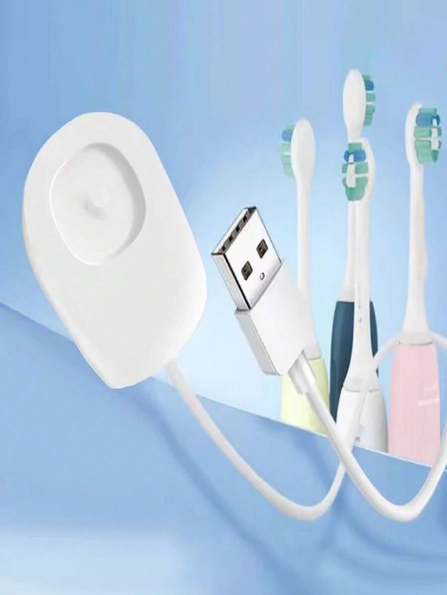 5V快速充电电动牙刷充电器,即插即用USB充电器,通用充电底座,兼容飞利浦HX2421、HX2431、HX2023 - 查看 1