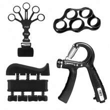 7pcs Silicone Hand Grip Strengthener Set - Adjustable Hand Exerciser, Finger Stretcher & Grip Trainer For Muscle Building, Ideal Gift For Valentine's Day, Thanksgiving, Christmas, Father's Day - Multicolor - View 10