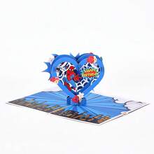 Miniso Thiệp chúc mừng 3D hình Người Nhện & Hulk, thiệp thủ công chủ đề siêu anh hùng cho mọi dịp. - A - Xem 5