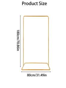 1pc/Set Wedding Welcome Sign Stand, Size 59"X31.4", "Welcome To Our Wedding" Adjustable Display Arch, Gold Arch Background, Suitable For Birthday Party, Bridal Shower, Gender Reveal, Graduation Party And More - Multicolor - View 7