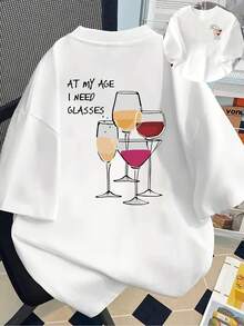 Dam-T-shirts - Vitt - Visa 6