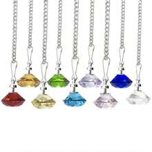Multifunctional Crystal Zipper Decorative Light Switch Extension Cord, With Transparent Crystal Pendant, Universal Ceiling Fan Pull Chain And Table Lamp Pull Chain, Suitable For Bedroom Bathroom Home Decor - Chain Switch - View 1