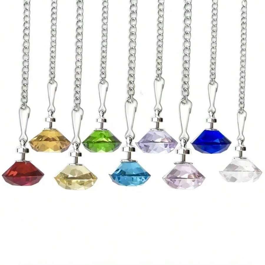 Multifunctional Crystal Zipper Decorative Light Switch Extension Cord, With Transparent Crystal Pendant, Universal Ceiling Fan Pull Chain And Table Lamp Pull Chain, Suitable For Bedroom Bathroom Home Decor - Chain Switch - View 1