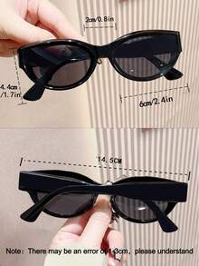 5pcs Retro Leopard Print Cat Eye Eyeglasses For Women, Made Of High-Quality PC Material, Y2K Style, Suitable For Women, Seasonal Choice: Summer, Suitable For Travel, Beach Party, Street Style, Selfie, Vacation Essential - A - View 7