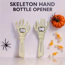 Abridor de botellas con forma de mano de calavera, herramienta creativa para abrir cervezas. Perfecto para fiestas y bromas de Halloween, un regalo ideal y excelente para reuniones de bar - Múltiples estilos - Ver 3
