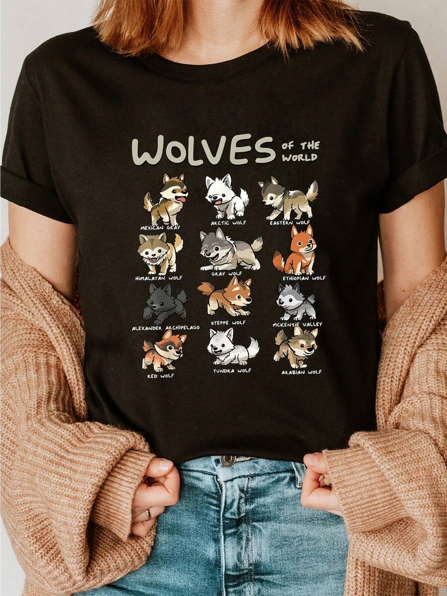 Women T-Shirts - Black - View 1