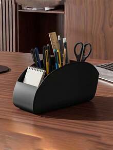 5-Slot Remote Control Organizer Tray, Multifunctional Desktop Storage Box, Makeup Organizer - Remote Control Holder Suitable For TV, Media Players, Pens, Glasses And Small Items - Space-Saving Desktop And Bedside Caddy (For Office) - Multicolor - View 4