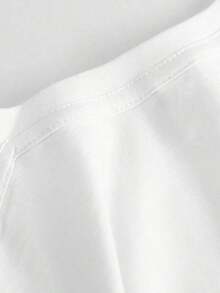 Una camiseta de manga corta para mujer, moderna, casual y cómoda, de corte holgado, adecuada para actividades al aire libre en primavera y verano. Camiseta de verano para mujer, casual, de manga corta, con estampado de abejas y nubes, transpirable y ligera para actividades al aire libre en verano. Camiseta de verano para mujer, top casual para mujer. blusas para mujer,blusas casuales para dama,tops,, mujer premium,y2k,playeras de mujer curvy,ofertas y liquidaciones ropa mujer,playeras deportivas para mujer,,playeras de hombre, mujer,blusas>elegante SZ3L Blusas Bonito 100% Cotton - Blanco - Ver 5