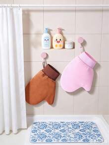 身体乳液涂抹手套、防晒霜、BB霜、美黑油、护肤工具、植绒防水宽松手套 - 彩色 - 查看 8