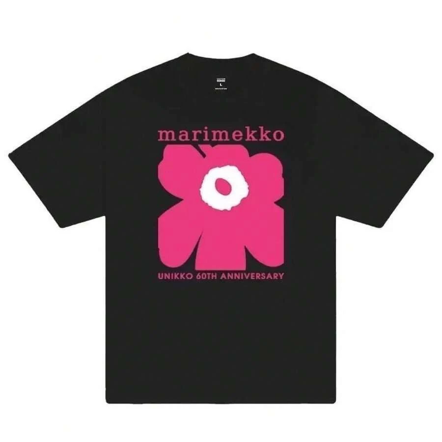Camiseta de la serie limitada Asia de la marca de moda , camiseta de algodón del mismo estilo que la de Jennie, top casual de manga corta. - Blanco - Ver 1