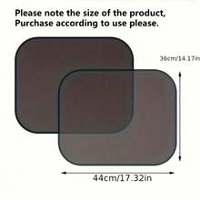 2pcs Car Suction Cup Sunshade, Window Sunshade, Sun Blocking, Heat Insulation, Side Window Sunshade - A - View 3