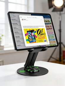 360° Rotatable Sturdy Metal Desk Stand | Heavy Duty Strong Support Ergonomic Holder | Multi-Angle Adjustable Portable Mount For Tablets/Phones/Laptops | Universal Compatibility For Drawing/Studying/Office/Home - View 5